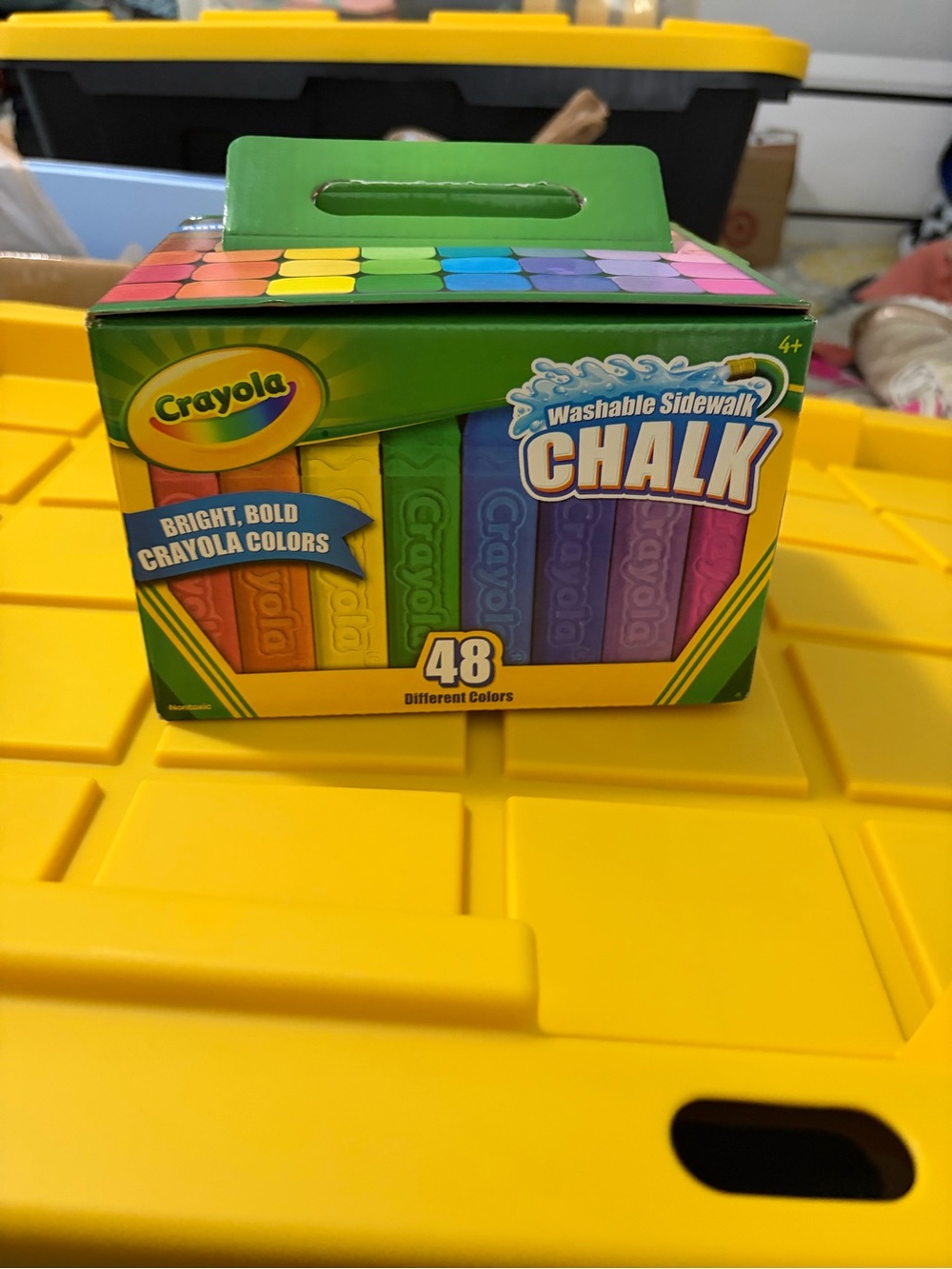 Crayola Washable Sidewalk Chalk - Yellow, Green, Blue, Purple, Pink, Orange